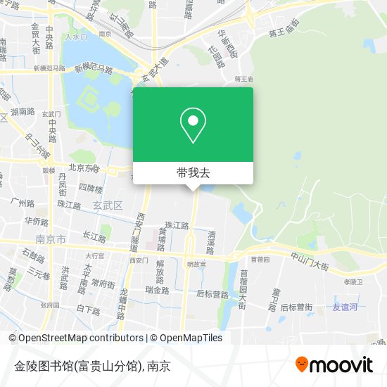 金陵图书馆(富贵山分馆)地图