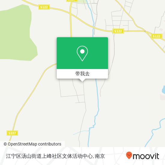 江宁区汤山街道上峰社区文体活动中心地图