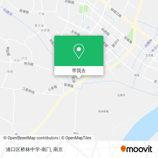 浦口区桥林中学-南门地图