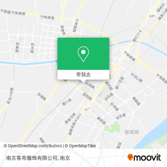 南京客布服饰有限公司地图