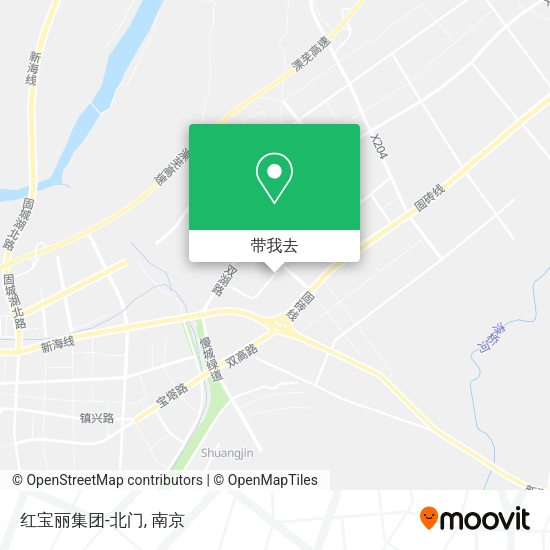 红宝丽集团-北门地图