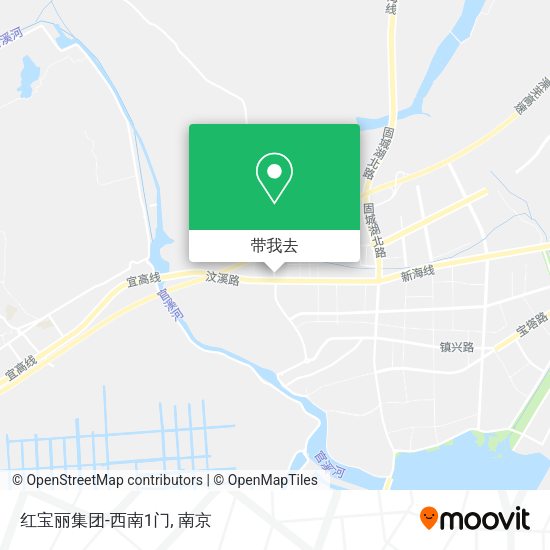红宝丽集团-西南1门地图