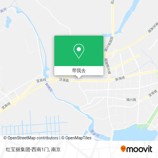 红宝丽集团-西南1门地图