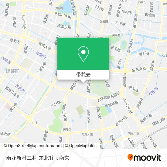 雨花新村二村-东北1门地图
