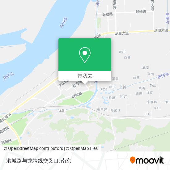 港城路与龙靖线交叉口地图