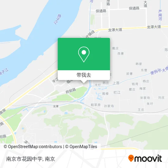 南京市花园中学地图