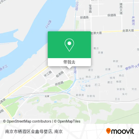 南京市栖霞区金鑫母婴店地图