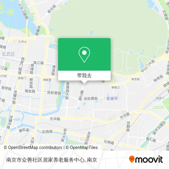 南京市众善社区居家养老服务中心地图