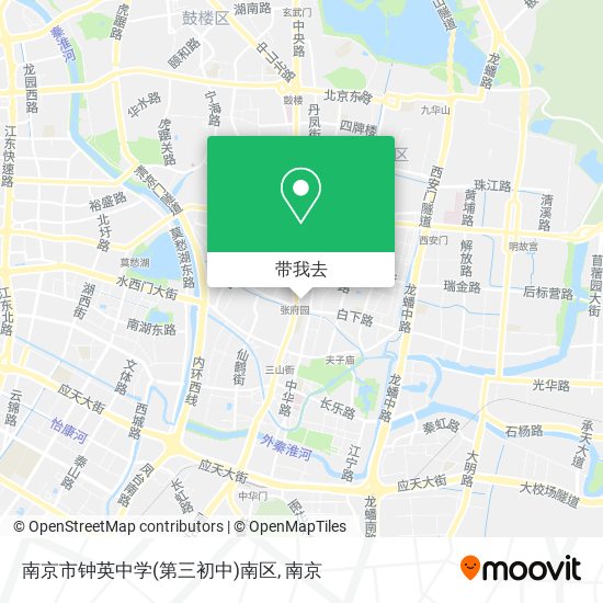 南京市钟英中学(第三初中)南区地图