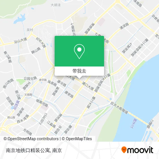 南京地铁口精装公寓地图