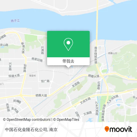 中国石化金陵石化公司地图