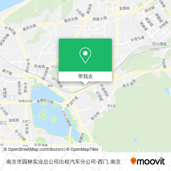 南京市园林实业总公司出租汽车分公司-西门地图