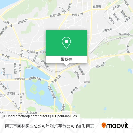 南京市园林实业总公司出租汽车分公司-西门地图