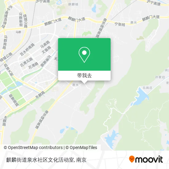 麒麟街道泉水社区文化活动室地图