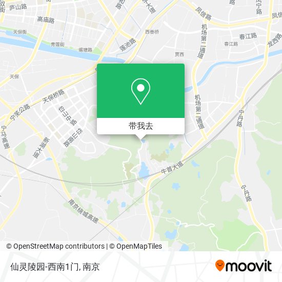 仙灵陵园-西南1门地图