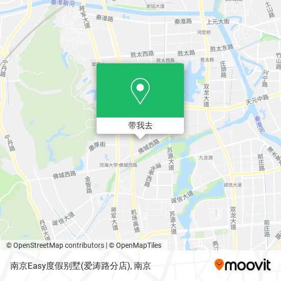 南京Easy度假别墅(爱涛路分店)地图