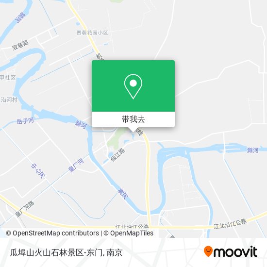 瓜埠山火山石林景区-东门地图