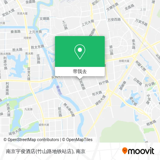 南京宇俊酒店(竹山路地铁站店)地图