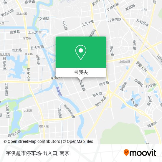 宇俊超市停车场-出入口地图