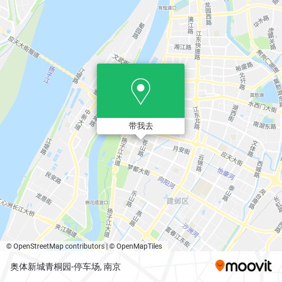 奥体新城青桐园-停车场地图