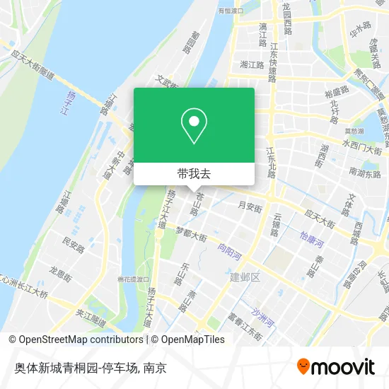 奥体新城青桐园-停车场地图