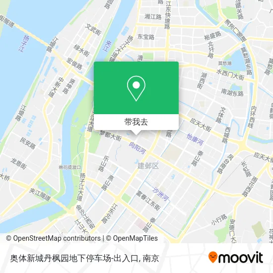 奥体新城丹枫园地下停车场-出入口地图