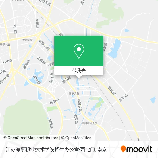 江苏海事职业技术学院招生办公室-西北门地图