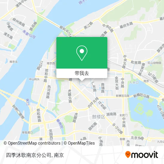 四季沐歌南京分公司地图