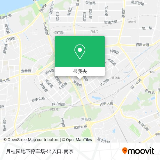 月桂园地下停车场-出入口地图