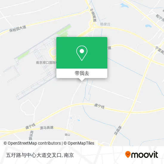 五圩路与中心大道交叉口地图