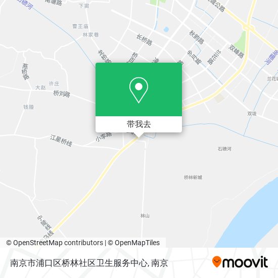 南京市浦口区桥林社区卫生服务中心地图