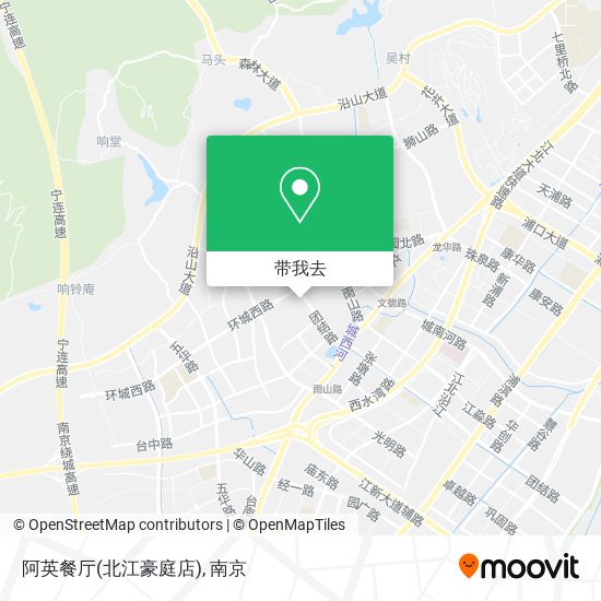 阿英餐厅(北江豪庭店)地图