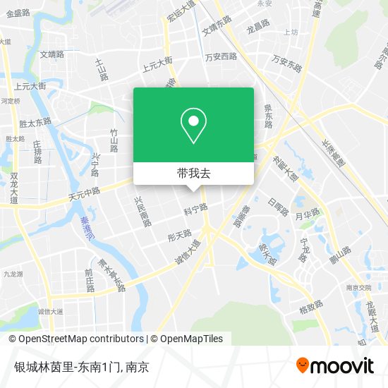 银城林茵里-东南1门地图