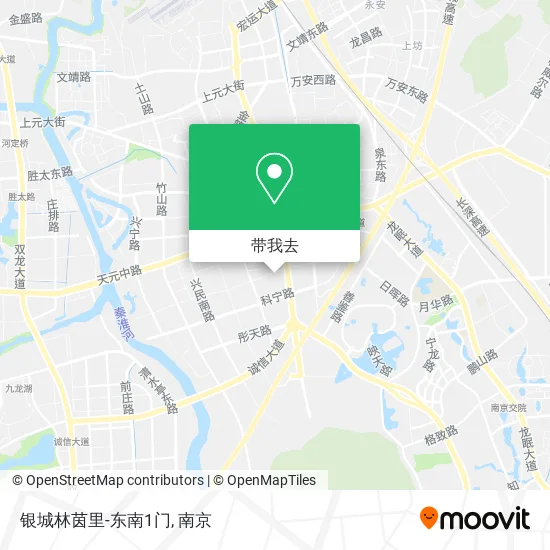 银城林茵里-东南1门地图