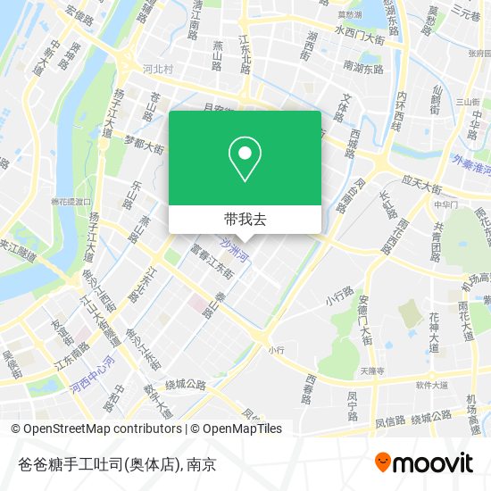 爸爸糖手工吐司(奥体店)地图