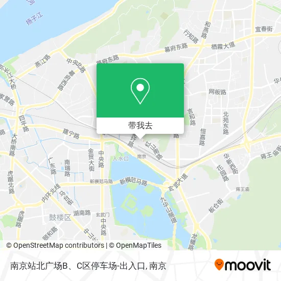 南京站北广场B、C区停车场-出入口地图