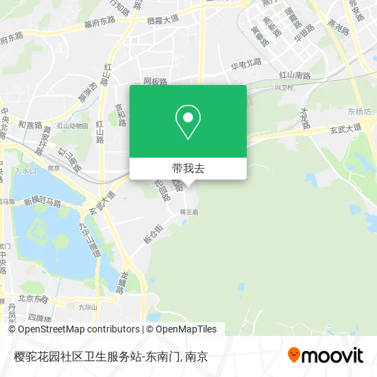 樱驼花园社区卫生服务站-东南门地图