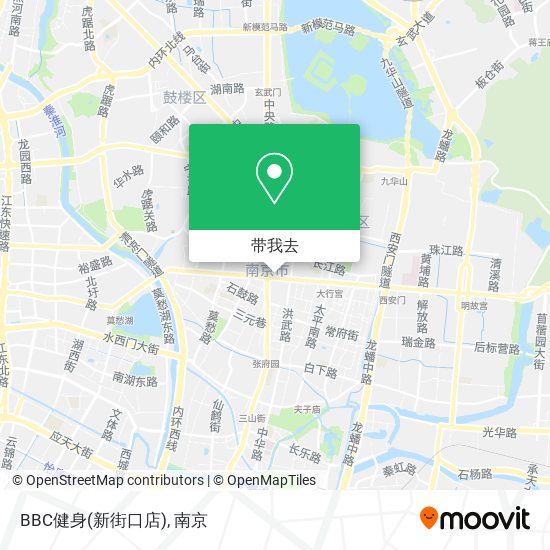 BBC健身(新街口店)地图