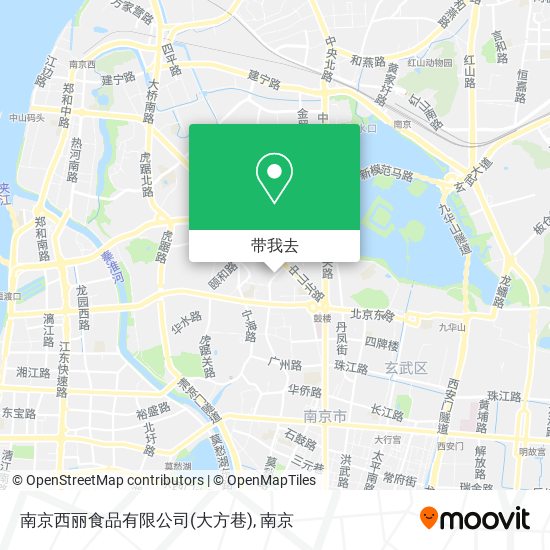 南京西丽食品有限公司(大方巷)地图
