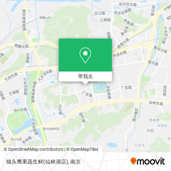 猫头鹰果蔬生鲜(仙林湖店)地图
