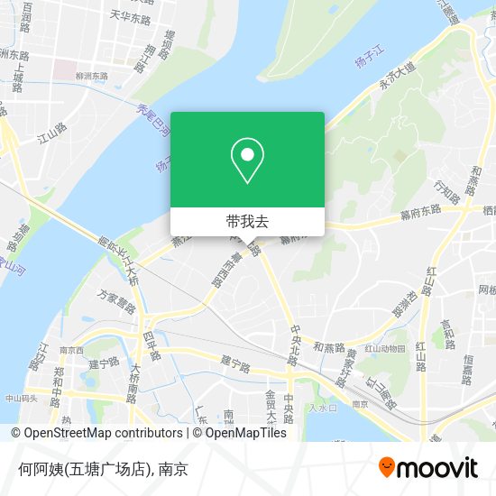 何阿姨(五塘广场店)地图