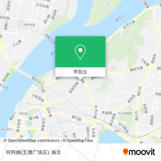何阿姨(五塘广场店)地图