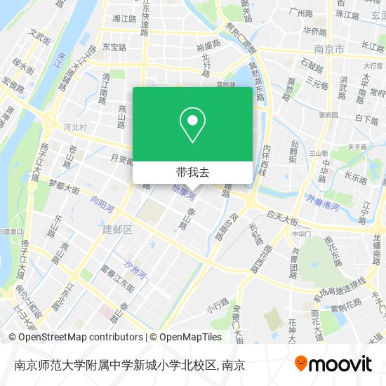 南京师范大学附属中学新城小学北校区地图