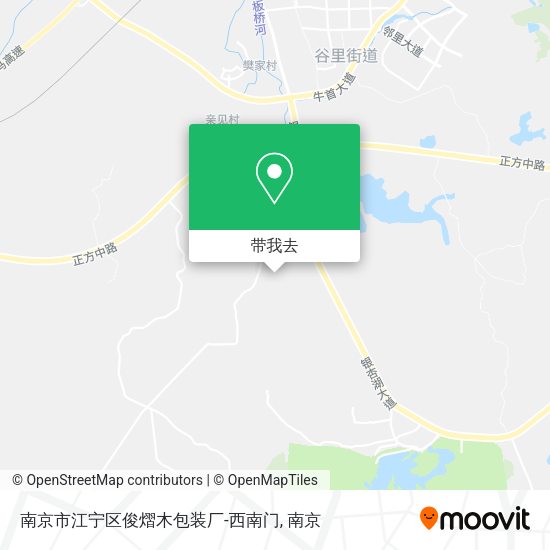 南京市江宁区俊熠木包装厂-西南门地图