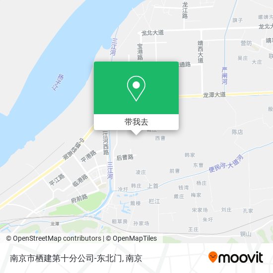 南京市栖建第十分公司-东北门地图