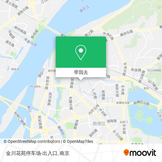 金川花苑停车场-出入口地图