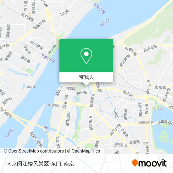 南京阅江楼风景区-东门地图