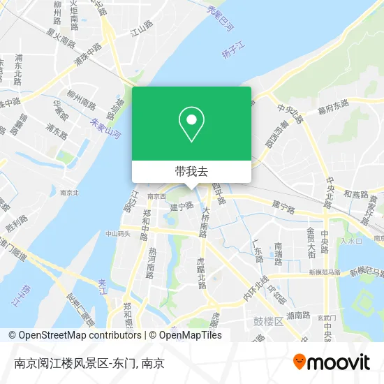 南京阅江楼风景区-东门地图