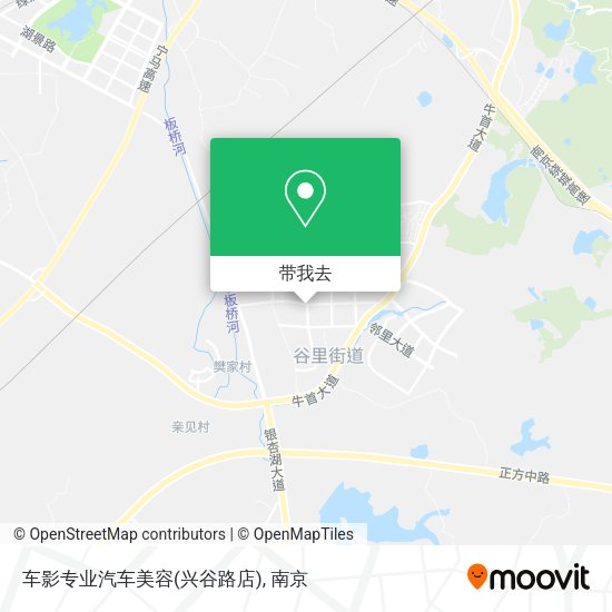 车影专业汽车美容(兴谷路店)地图