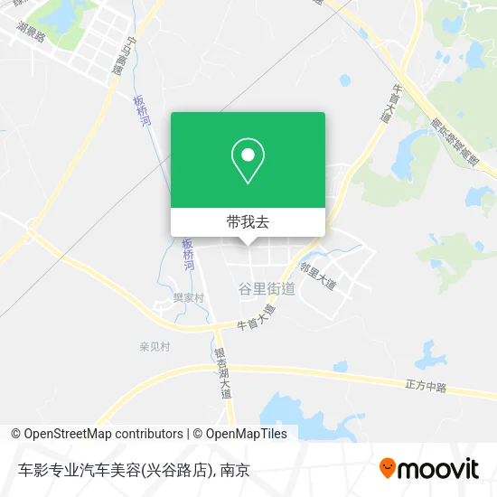 车影专业汽车美容(兴谷路店)地图